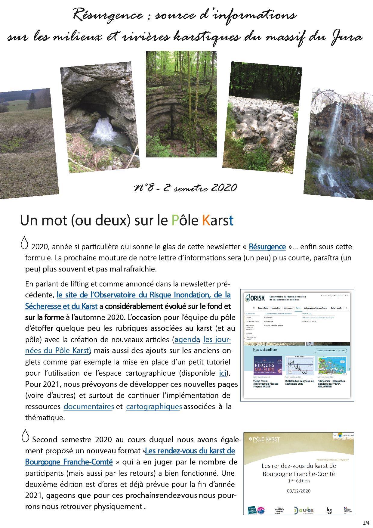 Newsletter Résurgence 2e sem 2020